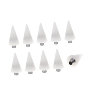OHPHCALL Wax Pencil for Rhinestones 10pcs Nail Point Pen Head Replacement Tips for Manicure Dotting Tools Random Color