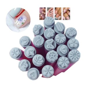 Lymzpwg 20pcs/30pcsNail Stamp Pen，Nail Art Flower Stamping Pen，Nail Art Graffiti DIY(20pcs)