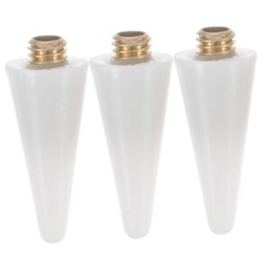PLAFOPE Nail Wax Head Replacement 3pcs Acrylic Dotting Pen Tip Nail Art Dotting Tool