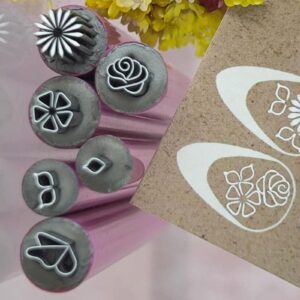 XZQYDS 6 Pcs/Set Nails Art Stamp Pen Set Nails Art Pen Set Nails Art Dotting Tool Flower Nails Stamp Pen Easy to Use for Woman