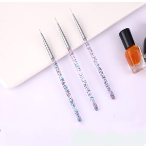 YUNYUN 3-Piece Nail Pen Set>Nail Gel Polishing>Painting>Nail Decoration Painting Pen