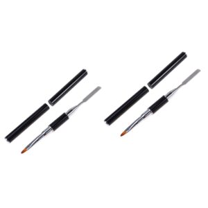 Housoutil 2 Pcs Uv Builder Gel Nail Pen Manicure Hand Practice Tool Hand Held Pen Nail Art Decor