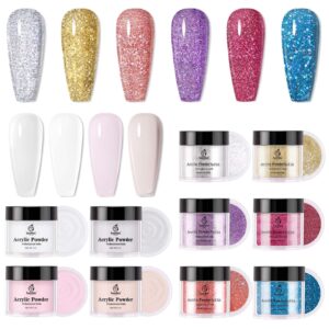 Beetles Acrylic Nail Powder 4 Colors 1Oz Acrylic Powder – 6 Colors Sparkle Acrylic Powder