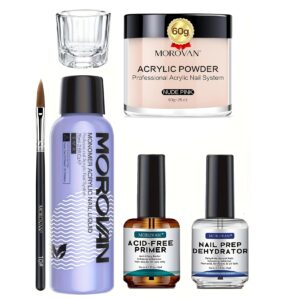 Morovan Set >60g Nude Pink Acrylic Powder