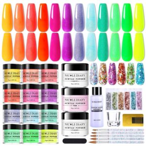 Bundle – NICOLE DIARY Acrylic Powder System Starter Kit for French Manicure> DIY Nail Art