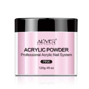4.0 oz Pink Acrylic Nail Powder>Long-Lasting Acrylic Nail Powder for Birthday Gifts For Women>Professional Nail Supplies Polymer Powder> Large Capacity and Beginner-friendly or Manicure Salon