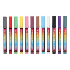12PCS Nail Polish Pens>Nail Painting Drawing Pens>Multiple Colors DIY Nail Point Graffiti Dotting Pen>for Manicure Tools