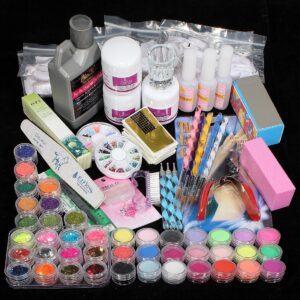 New 42pc Acrylic Powder Nail Art Tips Starter Kit (3)