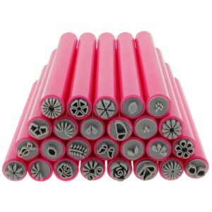 Nail Art Stamp Pen Set>Flower Nail Stamper Pens>DIY Nail Art Pen & Dotting Tool>Assorted Patterns Nail Stamping Plate for Women Girl Manicurist Manicure Enthusiast (pink-26pcs)
