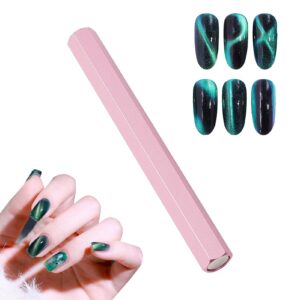 NICENEEDED Cat Eye Magnet for Nails>Nail Art Magnet Pens>Long Double-head Magnets Wand Cat Eye Nail Polish Magnet Stick 3D Magnetic Cat Eye Gel Polish Nail Art Tool for Home Salon Studio DIY