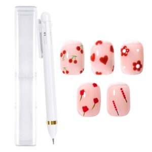 BQAN Dotting Tools Nail Art Dotting Pen, Nail Tip Dot Paint in Ballpoint Pen Design Manicure Kit for Dot Drawing Home Salon