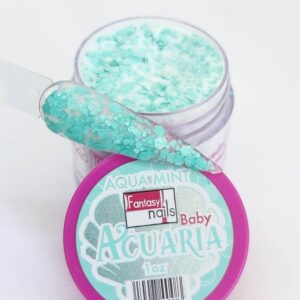 Fantasy Nails Baby Aquaria Aqua Mint acrylic powder 1oz