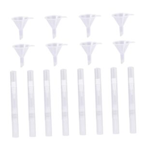 WOONEKY 4.5ml Nail Oil Pen Set 8pcs Plastic Nail Polish Pens Brush Tips for Cosmetics
