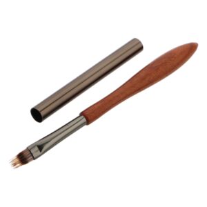 HAKIDZEL Multifunctional Nail Art Blending Pen French Nail Brush Quick Application Sandalwood Gourd Handle Applicator