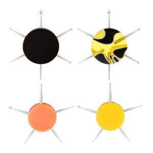 Framendino, 4 Pack Circular Dotting Tools for Nail Art Pattern Tracing Stylus Embossing Tool Salon or Home Use