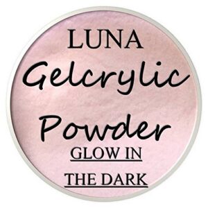 SHEBA NAILS Gelcrylic Acrylic Powder – 1OZ. – Luna Pink (Glow in the Dark)