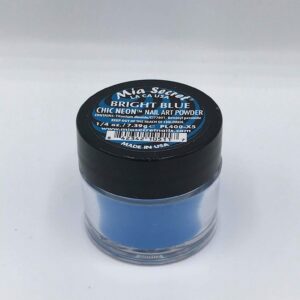 Mia Secret Nail Art Powder Chic Neon Collection – .25 oz (Bright Blue)