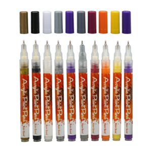 Nail Art Pen Set>10 Color 3D Nail Art Pens>ABS Housing Nail Point Painting Graffiti Dotting Pen>for Valentine’s Day DIY Nail Art>10PCS