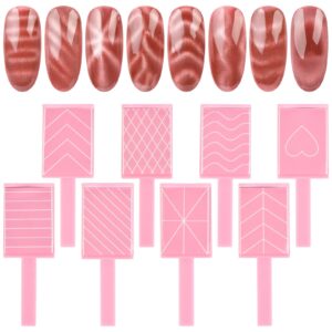 siyuwuro 8Pcs cat Eye Nail Magnet Set Cat Eye Nail Art Tool cat Eye Nail Magnet Nail Design Tool Nail Salon & Home DIY Nail Art