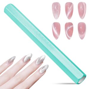 Ptwola 2 Pcs Nails Cat Eye Tool Double Head Strong Manicure Wand Long Gel Nail Polish Art Tool Professional Hexagonal Stick Accessories for Studio Nail Salon Home DIY Lovers