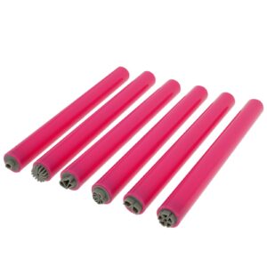6PCS Nail Art Stamp Pen with Different Patterns>Portable Art Flower Stamp Pen – DIY Nail Art Dotting Tools for Novices Women