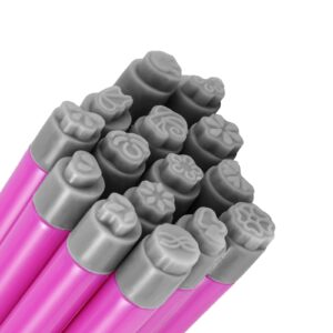 15pcs Nail Art Stamp Pen Set>Nail Flower Design Stamping Pens Nail Graffiti Fashion DIY Nail Art Dotting Design Tools with Different Patterns for Women Girls Home Manicures