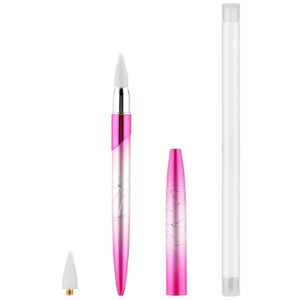 TIESOME Rhinestone Picker Tool, Nail Rhinestone Picker With Wax Tip Nail Dotting Tool Dotting Wax Pen Gem Picker Tool Rhinestone Pickup Applicator Tool For DIY Nail Art Crystals Diamonds