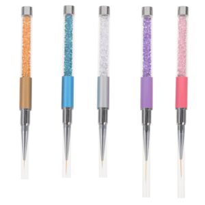 Hemoton 5pcs Nail Art Liner Pen Manicure Drawing Tool Gel Nails Markers Earth Colors
