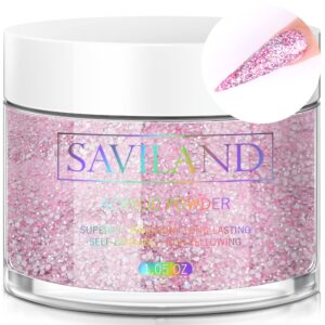 Saviland Candy Purple Acrylic Powder – 1oz Professional Color Acrylic Nail Powder for Nails Extension> 3D Nail Art Acrylic Polymer Powder> No Need Nail Lamp
