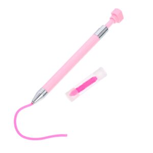 FAVOMOTO 1 Set Nail Art Drill Pen Manicure Care Nail Pen Designer Point Drill Pen Gems Studs Picker Drawing Pen Diamond Art Pen Diy Nail Art Gem Pick up Tool Plastic Accessories Manual 5d