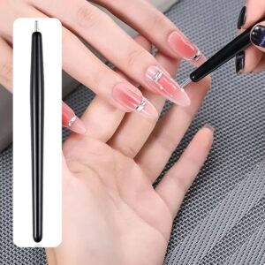 2 Pcs/Set Nail Art Dotting Pen Crystal Beads Handle Dual-Ended Drawing Painting Rhinestones Manicure Tools Crystal Beads Painting Rhinestones Gems Pens Manicure Tools