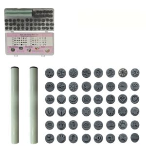 48 Pcs Nail Art Stamp Pens Set>Flower Nail Stamper Pen>Quick Nail Art Tools with Different Patterns>Stamping Pen for Beginner DIY Salon Manicure