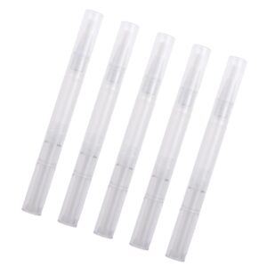Beavorty 20pcs Empty Nail Oil Pens 3ml Liquid Tube Pens Versatile for Lip Gloss Nail Polish Essential Oils Safe Easy to Use Leakproof