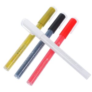 Healeved 4pcs Acrylic Paint Pens Nail Art Pens Set Safe Smooth Lightweight Multifunctional Nail Art Tools Accessories
