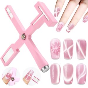 Cat Eye Magnet Nails>5 in 1 Art Tool>Magnetic Wand Pens>Multi-Function Stick>Pink