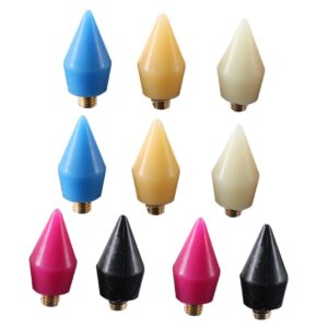 SMASOLO 10pcs Bead Pen Heads for Nail Art Multi Color Dotting Tools for Rhinestones Gems for Home Use Nail Salons