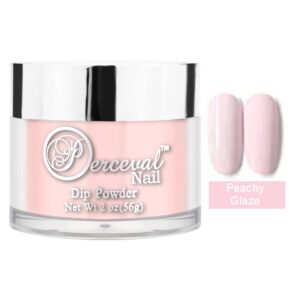 PERCEVALNAIL Dip Acrylic Powder Nail Salon Quality | Pastel Peach | Peachy Glaze 2oz (YR002)