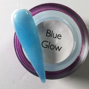 Glow in The Dark Acrylic Powder 1oz/28g Luminous Blue Glow Acrylic Nail Powder (Blue Glow)