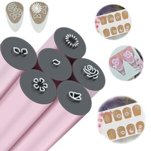 Nail Art Stamp Pen Set>Nail Art Flower Stamp Pen>6pcs New Precision Stamp Pen Set>Nail Art Stamp Pens DIY Nail Art Tools>Dot Painting Tool Nail Art Graffiti Diy (6pcs)