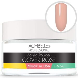 Tachibelle Professional Acrylic Nail System Acrylic Powder> 0.5 oz. Made in USA. Used in Professional Salons. (Cover Rose 0.5oz)