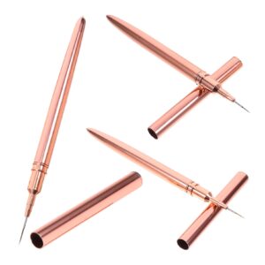 Gogogmee Set of 3 Nail Art Pens Mini Detailing Brush Nail Art Liner Professional Manicure Supplies