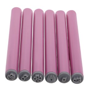 MERRYHAPY 6pc Nail Art Stamper Pen Set Floral Nail Art Stamp Kit Diy Detail Brush Art Stamping Pen Nail Art Graffiti Tool