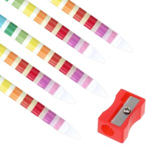 5 Piece Rhinestone Picker Tool Nail Point Drill Pen Diamond Art Tools Self Adhesive Wax Pencil Resin Picker Dotting Rhinestone Applicator Gem Pick up Tools with Pencil Sharpener for Nail Art DIY Decor