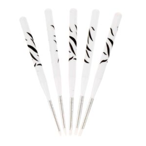 LALADEFIEE 5Pcs Manicure Sculpture Pens Durable Dotting Drawing Painting Tools for Nail Art Design Professional and Home Use for Embossing and Detailing