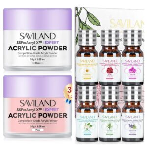 SAVILAND Acrylic Powder and Cuticle Oil with Essential Oil