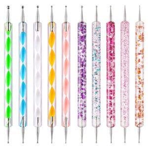 10 PCS Nail Dotting Tools Nail Design Tools Nail Art Kit, Dotting Tools Embossing Tools for Painting, Nail Dotting Pen for Nail Art