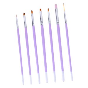 Baluue 7 Pcs Nail Art Supplies Durable Nail Design Brush Pens for Line Painting Detailed Floral Designs for Professionals Beginners present for Birthdays Holidays