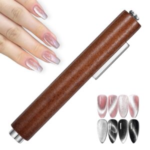 Nail Art Magnet>3-in-1 Cat Eye Magnet for Nails>Multifunctional Cat Eye Gel Polish Octagonal Shell Protective Cover Black Walnut For Nail Art Design Suitable for Personal DIY>Studio