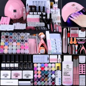 Sweet Trend Acrylic Nail Kit with kinds of tools – Glossy Finish Lasts 4+ Weeks