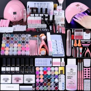 acrylic nail powder kit Mini Nail Lab in Your Palm